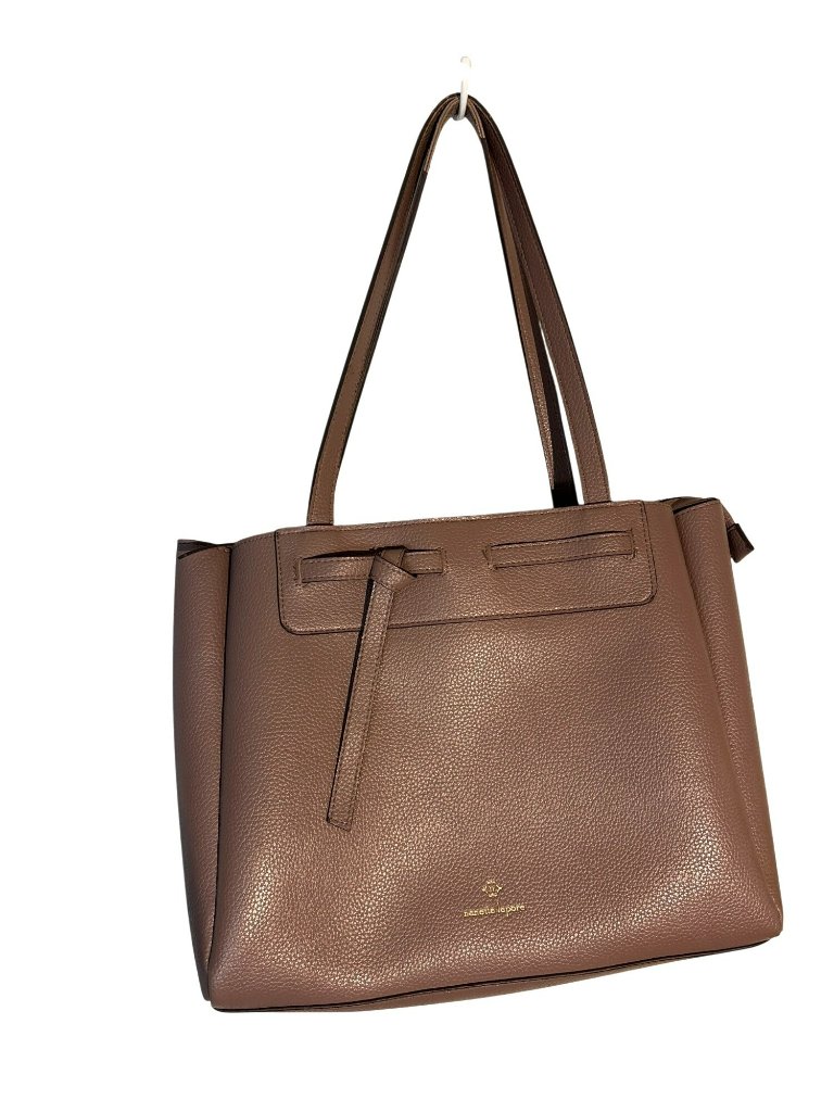Nanette Lepore Arriss Triple Section Faux Leather Large Shoulder Tote
